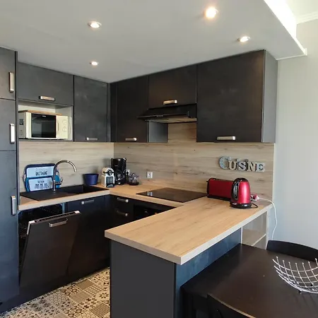아파트 T2 Traversant Avec Balcons Et Parking Au Pouliguen - Fr-1-843-49 프풀리귀앙